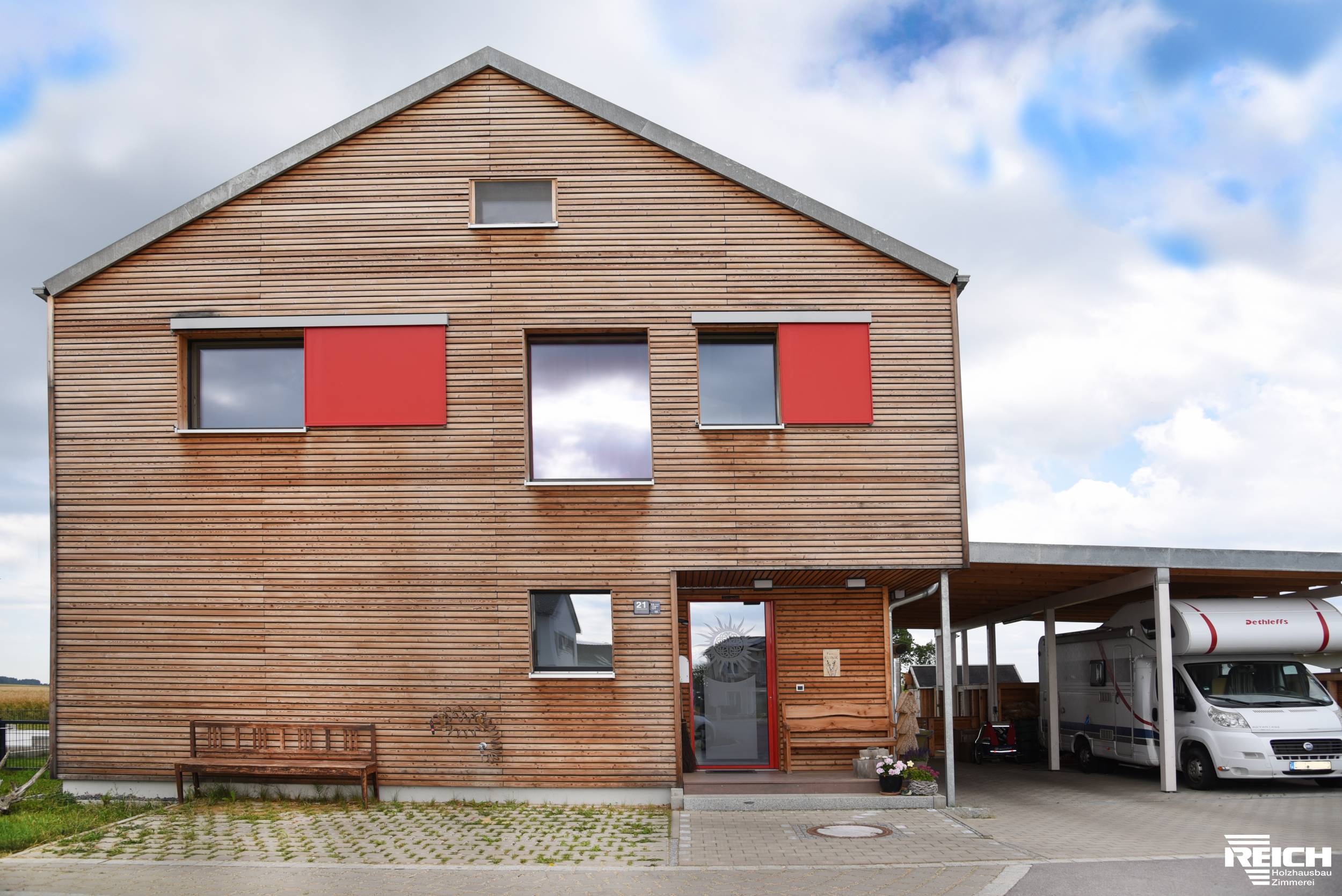 EFH als Passivhaus mit Rhombusschalung
