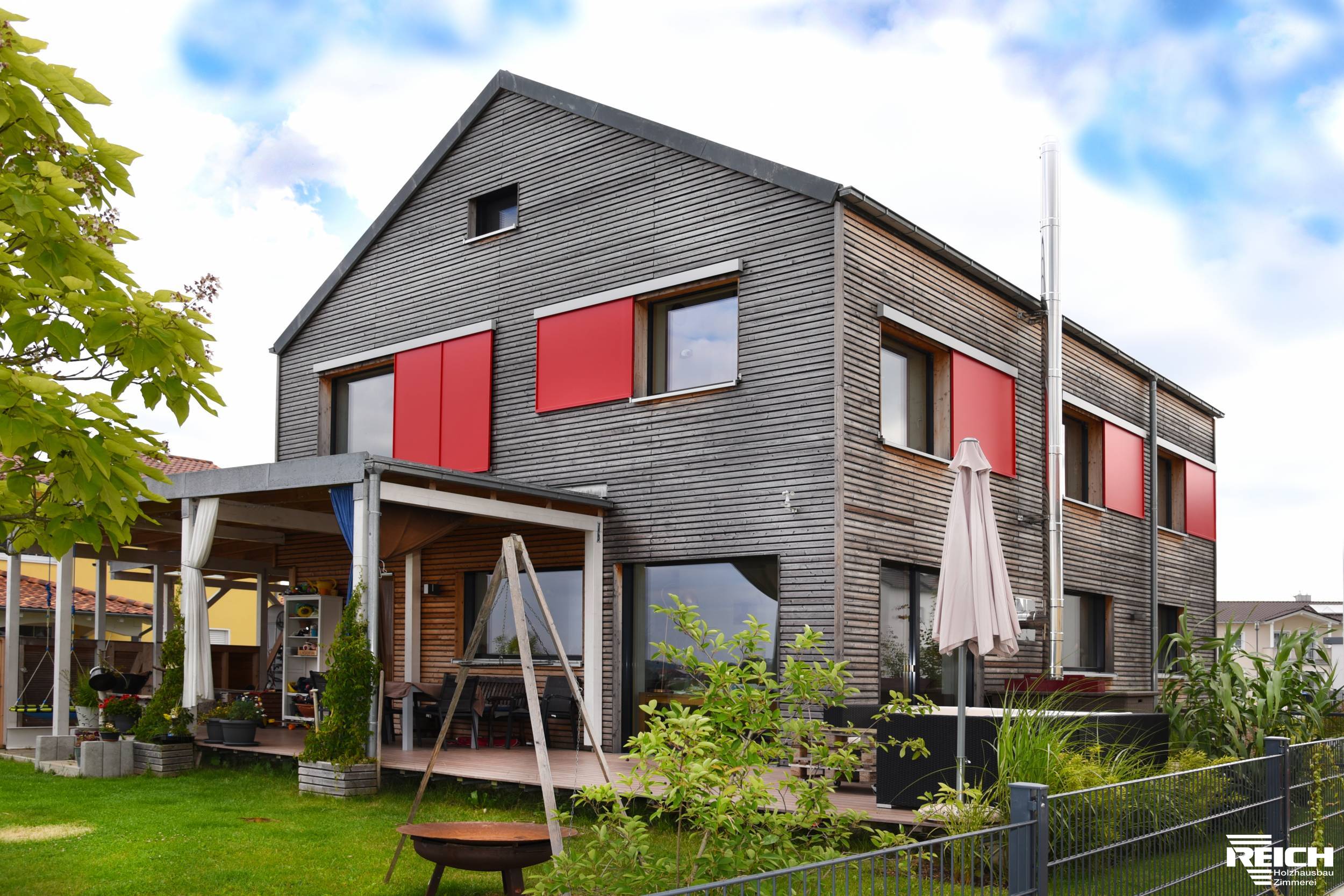 EFH als Passivhaus mit Rhombusschalung