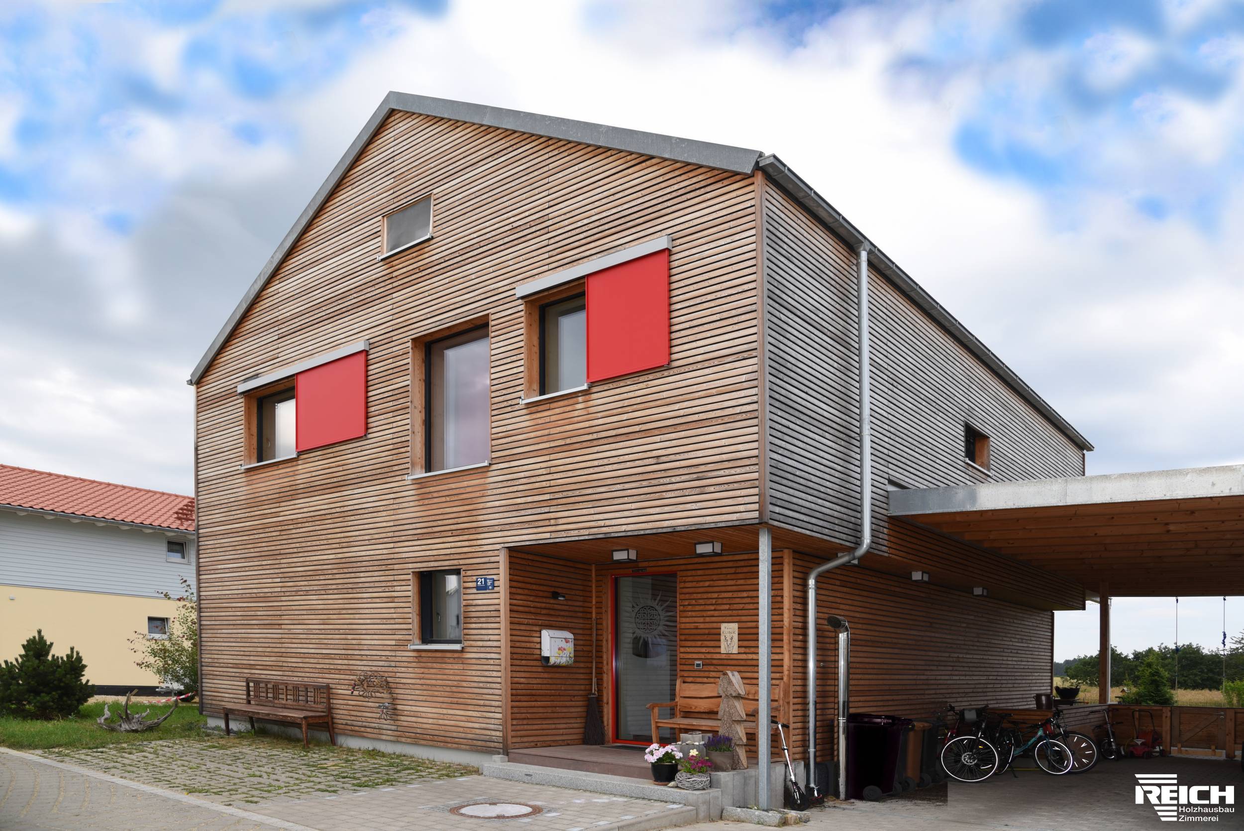 EFH als Passivhaus mit Rhombusschalung