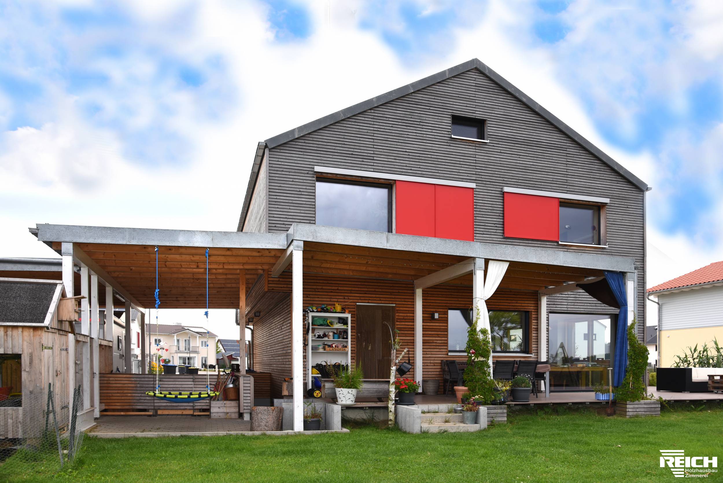 EFH als Passivhaus mit Rhombusschalung