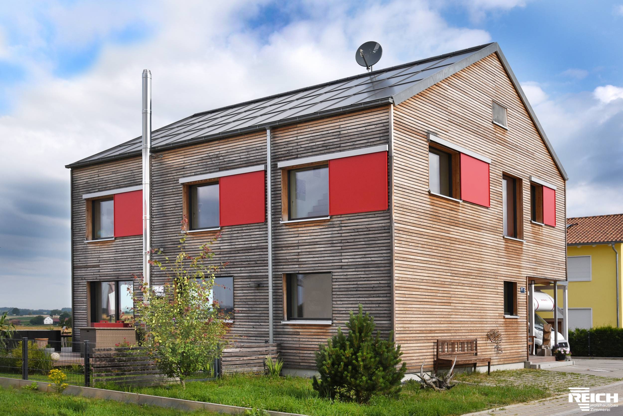 EFH als Passivhaus mit Rhombusschalung