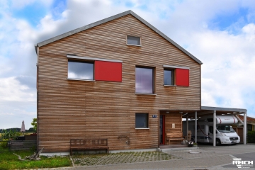 EFH als Passivhaus mit Rhombusschalung