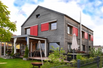 EFH als Passivhaus mit Rhombusschalung