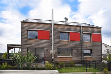 EFH als Passivhaus mit Rhombusschalung
