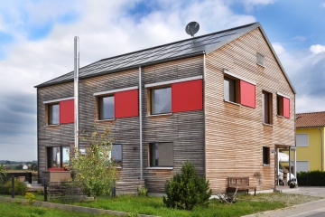 EFH als Passivhaus mit Rhombusschalung