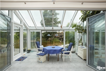 Neubau EFH mit Wintergarten als Passivhaus