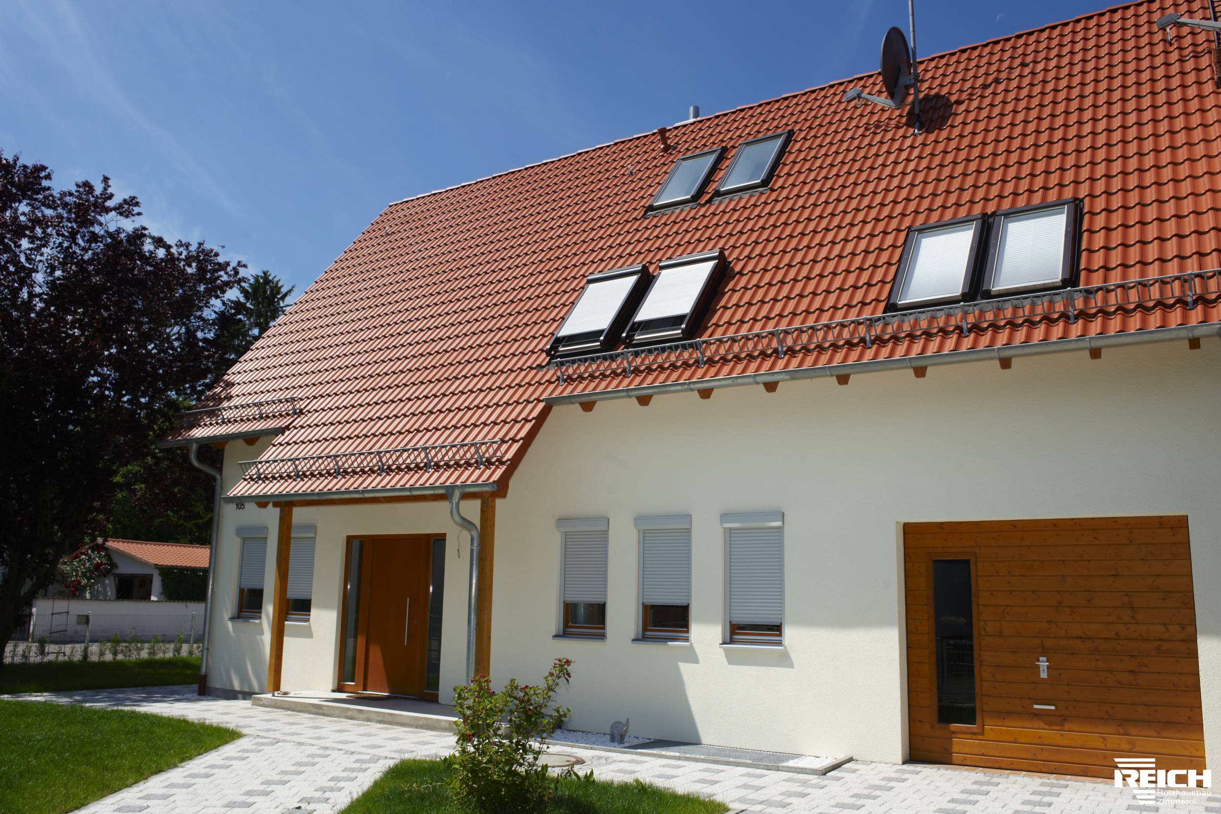 Galerie Neubau eines EFH in Holzrahmenbauweise mit Wintergarten (Niedrigenergiehaus)