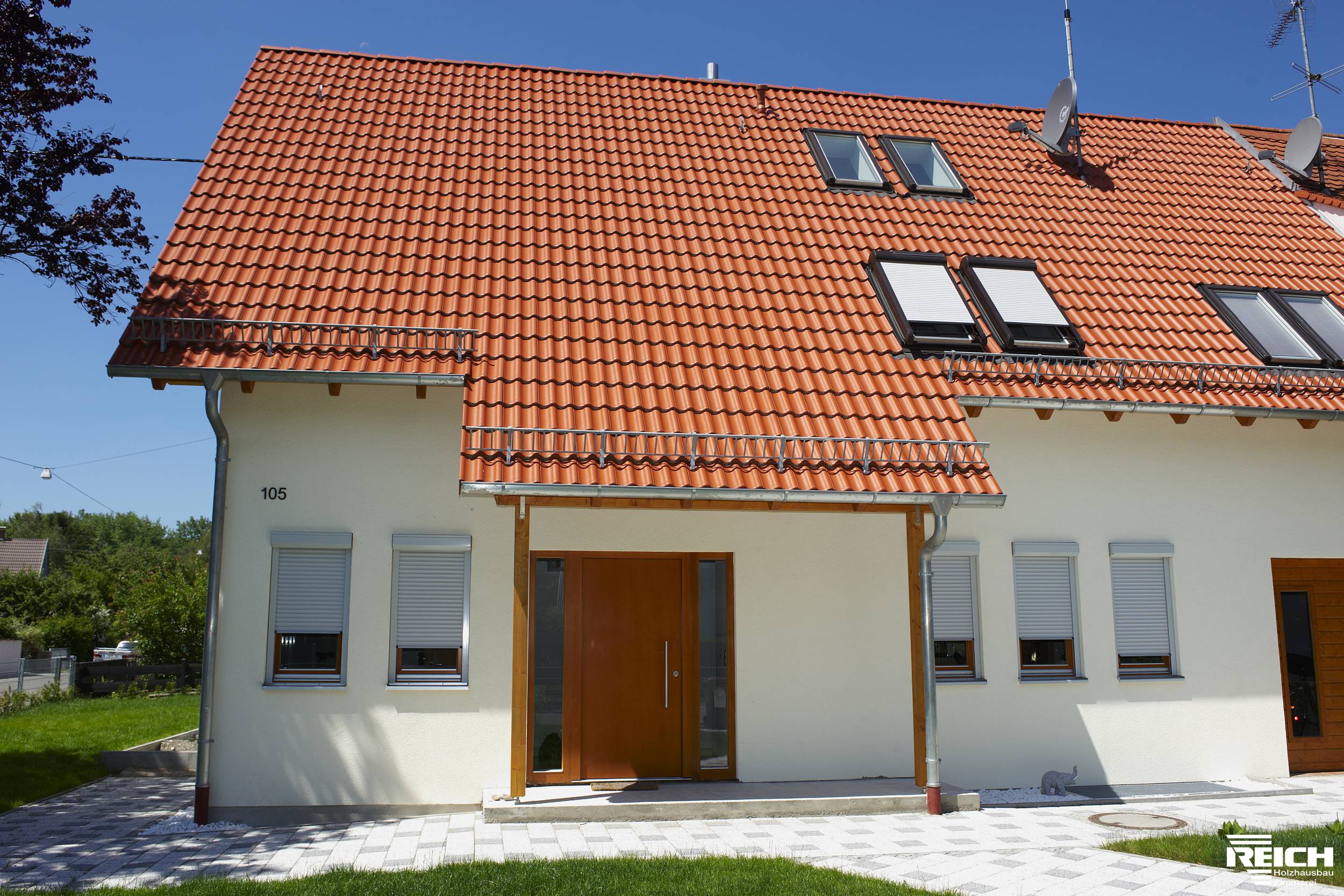 Galerie Neubau eines EFH in Holzrahmenbauweise mit Wintergarten (Niedrigenergiehaus)