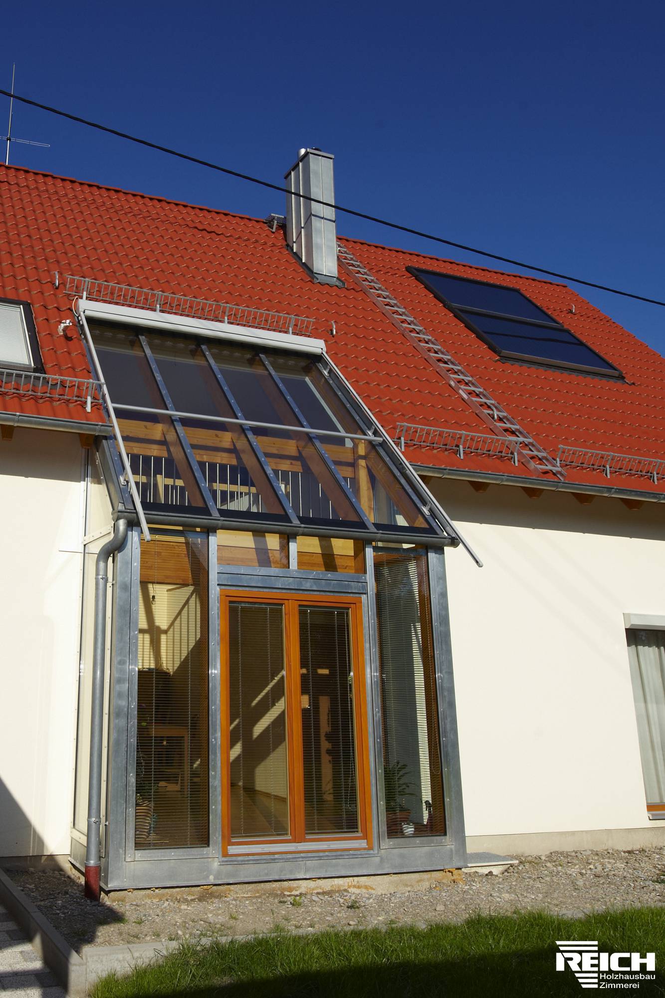 Galerie Neubau eines EFH in Holzrahmenbauweise mit Wintergarten (Niedrigenergiehaus)