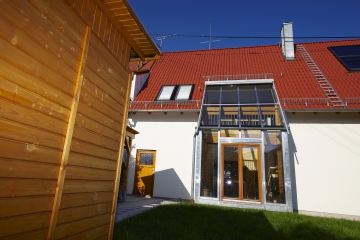 Galerie Neubau eines EFH in Holzrahmenbauweise mit Wintergarten (Niedrigenergiehaus)