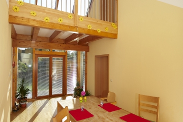 Galerie Neubau eines EFH in Holzrahmenbauweise mit Wintergarten (Niedrigenergiehaus)